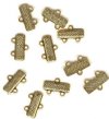 10 13mm Gold Plated 2-to-1 End Connector